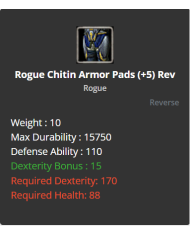 rogue chitin set 