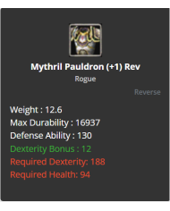 rogue chitin set 